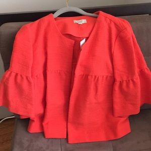 Loft jacket w bell sleeve detail